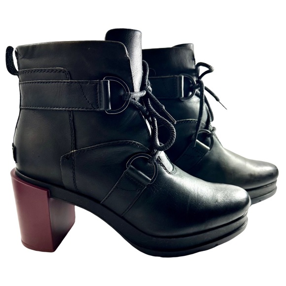 Sorel Margo Lace Boot Chelsea (Black) platform Size US 9 (EU 40) - Picture 6 of 11